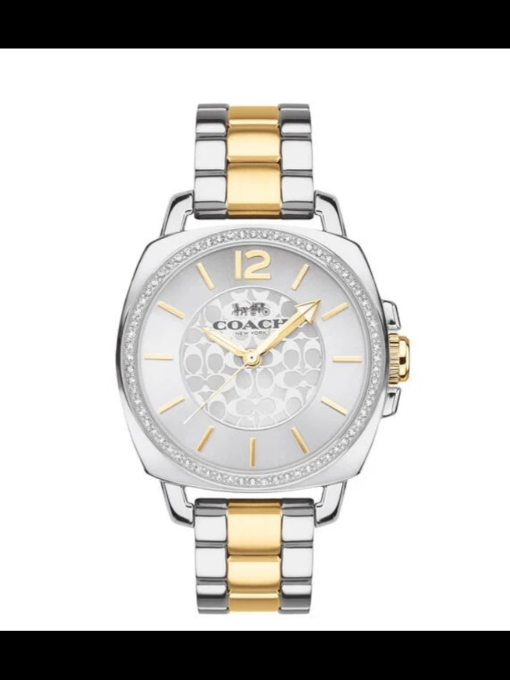 Coach Two-Tone Silver and Gold Women’s Bracelet Watch